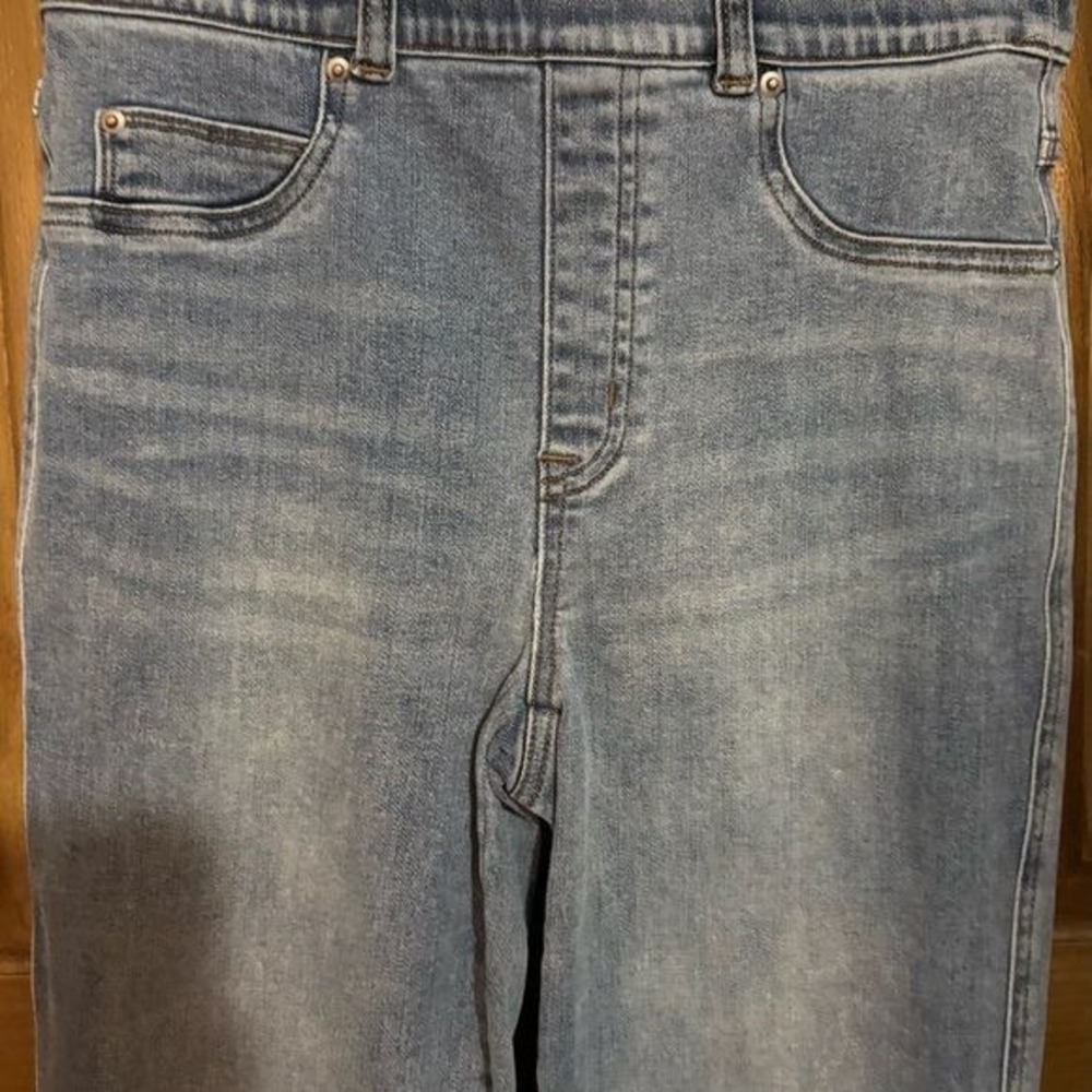 Lot of 2 Pairs Spanx Pull on Jean-ish Light Wash Skinny Jeans Size Small  jeans - Picture 6 of 8